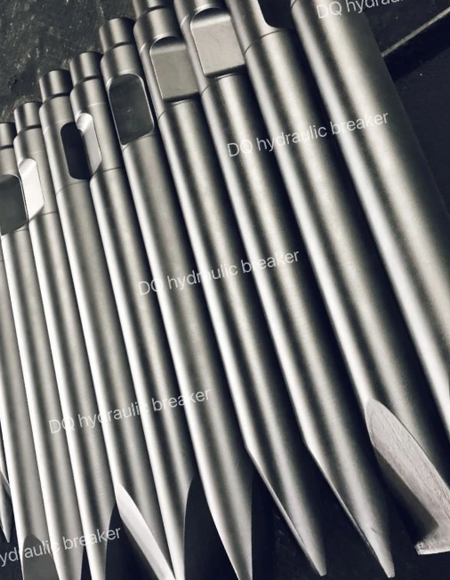 Maanshan DongQiang Machinery Manufacturing High Quality Spare Parts Of Hydraul Ic Breaker Moil Chisel 135*1300 140*1300 For HB20G SB81 SB100 SB121 SB131 SB151