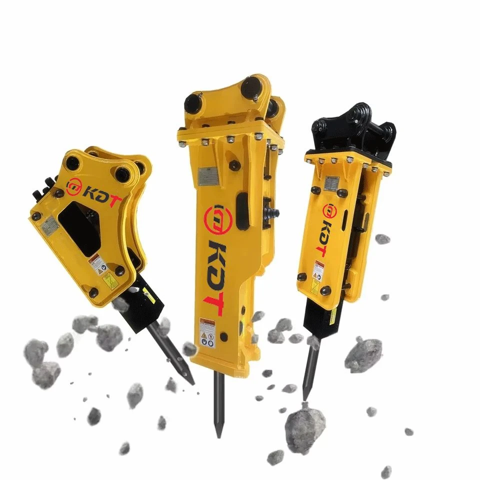 DQ Seriers Hydraulic Rock Splitt Breaker Hammer Impact Resistance For Tough Jobs The Directional Valve Is Highly Responsive And Has A High Impact Frequency